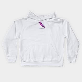 Violet Backed Starling Bird Kids Hoodie